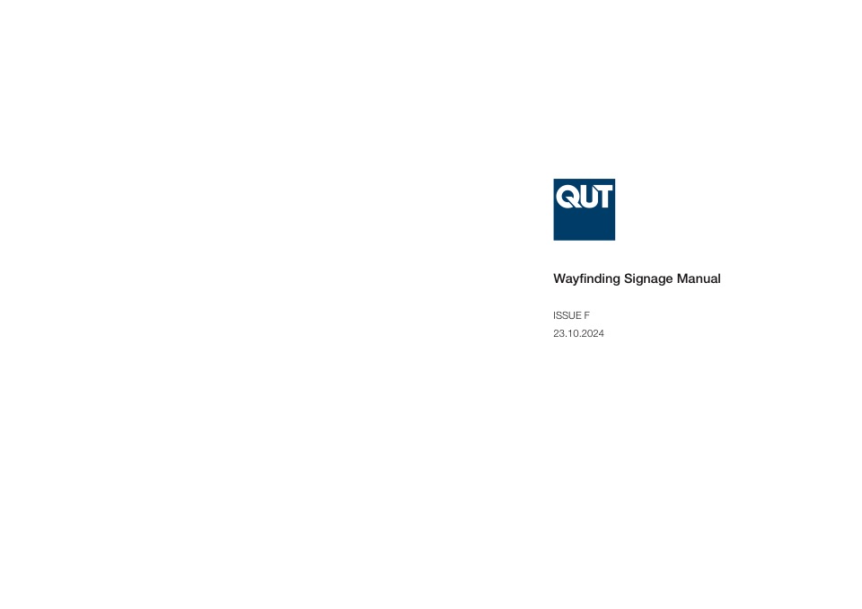 QUT 校园导视标识手册